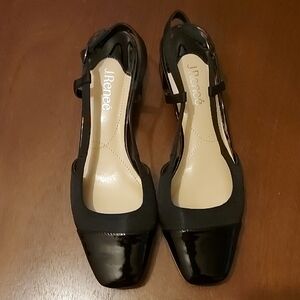 J. Renee Black Slingback Shoe